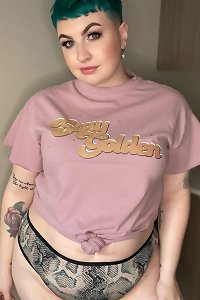 round doll seductively peels off and showcases her kinks